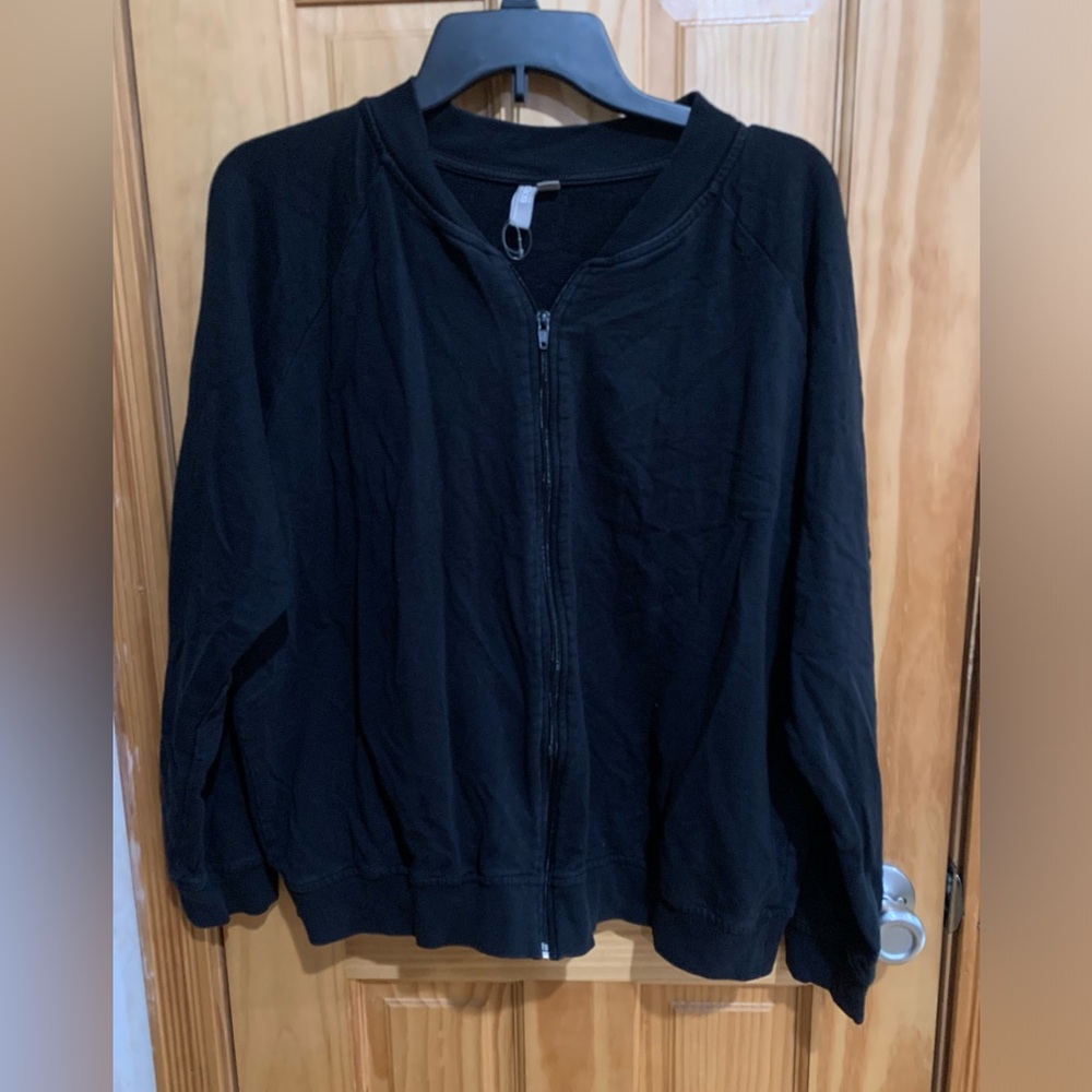 🖤5 for $20- asos woman’s black faded zipper jacket size 16